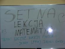 Setna lekcja matematyki w klasie 2c