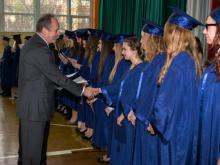 Uroczyste rozdanie świadectw uczniom klas III liceum